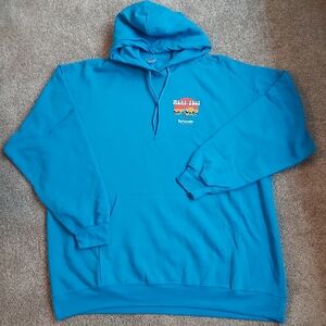 BNWOT Aqua Blue Graphic Hoodie